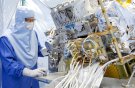 Tropomi in de Cleanroom van Airbus in Leiden (beeld:Airbus Leiden)