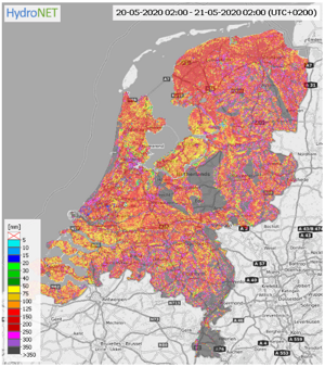 De beschikbare bodemberging laat zien dat het op 20 mei 2020 al behoorlijk droog was.